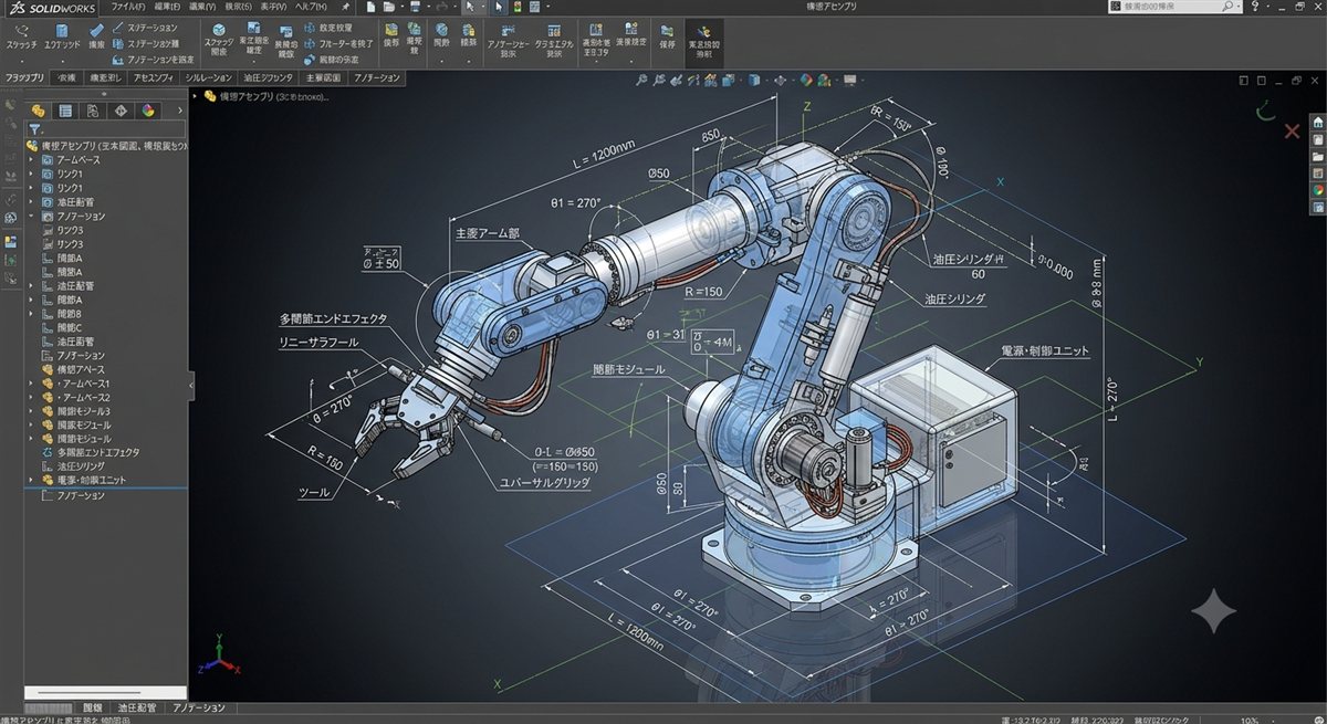 3D CAD構想図面のサンプル